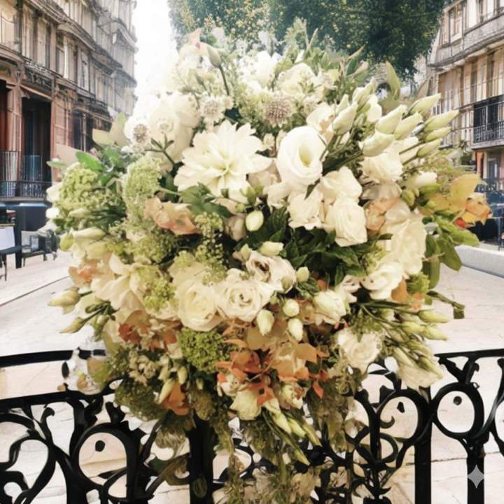 Bouquet prestige blanc Paris